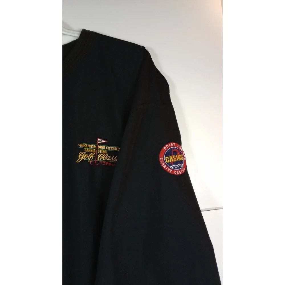 VTG Second Skin Hydrashield Mens XL Black Mike Weir Golf Classic Shell Pullover